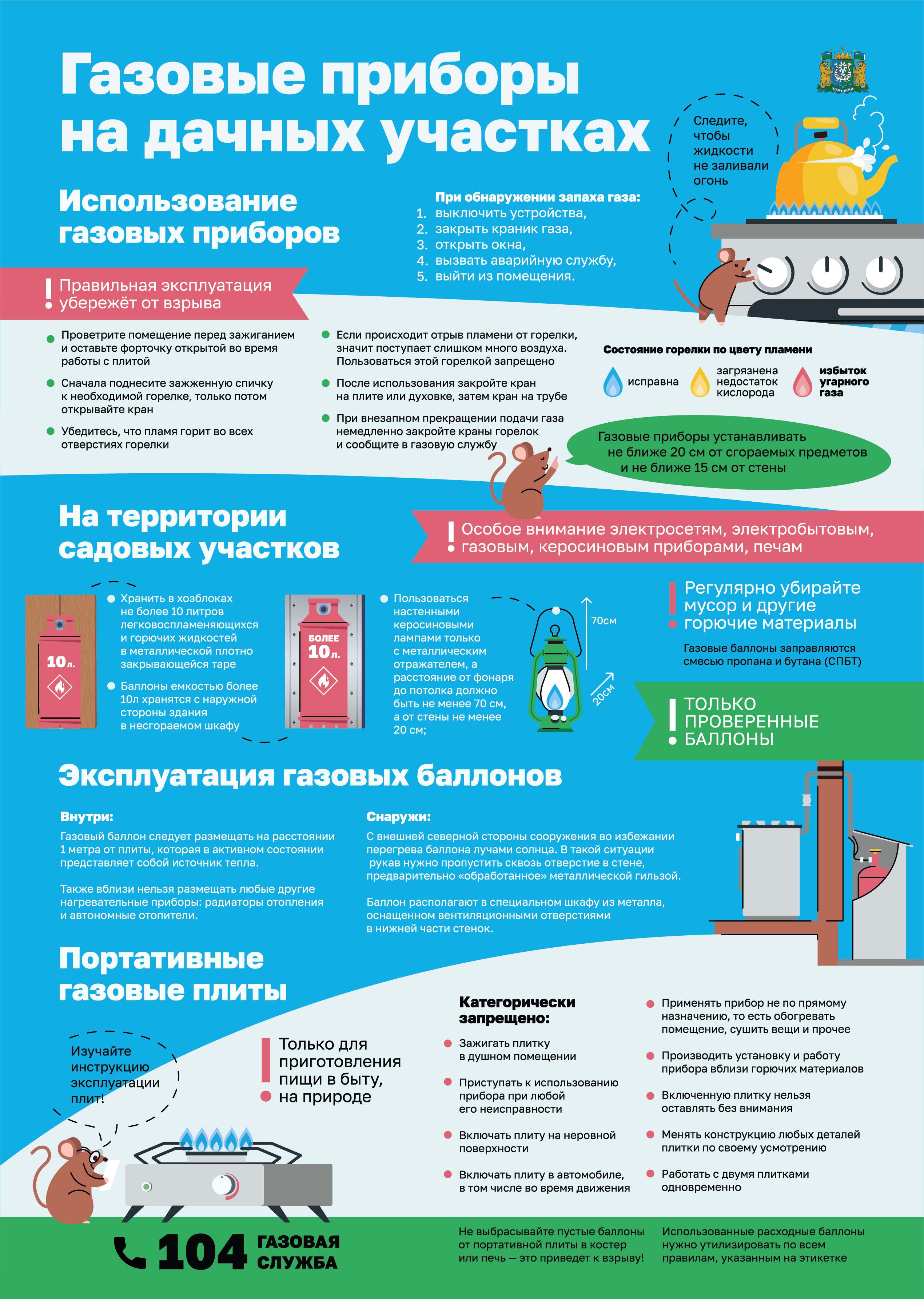 Риск для жизни и здоровья в результате использования газовых приборов.